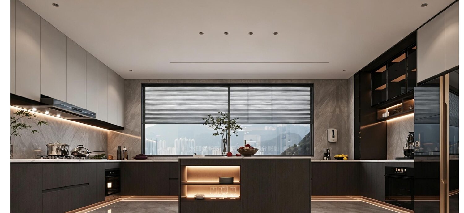 Dark modern kitchen